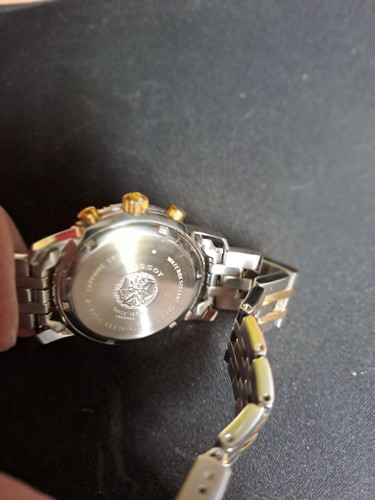 Orologio Tissot PRS200 DIVER Cronografo Vetro Zaffiro Oro/Acciaio - Foto 5 di 9