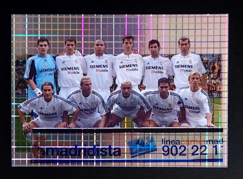 2003-04 Mundicromo Las Fichas de la Liga Equipo Foto Lámina Real Madrid CF #694