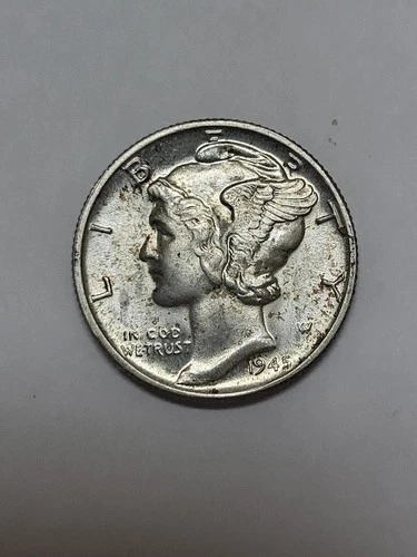 1945 Mercury Dime FLASHY UNCIRCULATED !!