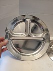 Coleman camping 12 inch divided plates pair Stainless steel shiny Camping Camp  — photo 3
