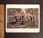 Civil War Battle Of Bull Run Virginia Lithograph Currier And Ives Glossy Card