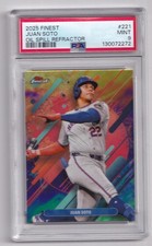 2025 Finest Juan Soto Oil Spill Refractor Rare #221 PSA 9 Mint None Higher