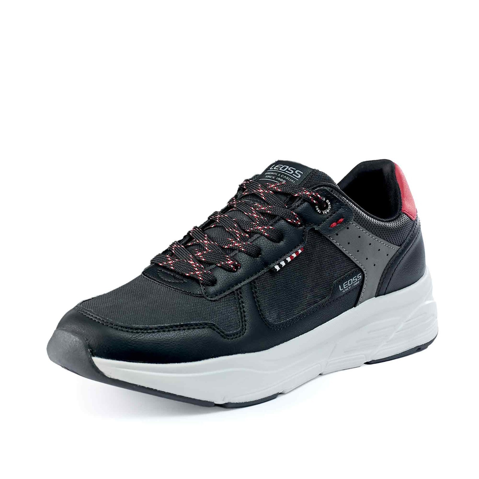 Scarpe Casual da Uomo Stringate Traspiranti 40-45 LEOSS