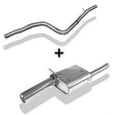 FOX Racinganlage ab Kat 1x90mm mit Absorber für Ford Focus 1 DNW Turnier 1.4l