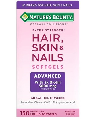Nature's Bounty Extra starke Haare Haut Nägel 150 Weichkapseln