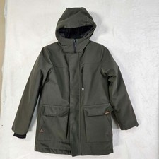 Solocote Hooded Jacket Boys 9-10Y Zip-Front Long Sleeve Green
