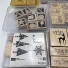 Lot of 55 Stampin Up Stamps Christmas Sets Clean Some New Some Used Once — photo 6