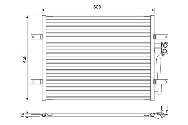 Valeo Kondensator, Klimaanlage 822654 FüR VW-image