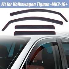 Windabweiser Regenabweiser Für VW Tiguan 2 2016 2017 2018-2024 4-Tlg Set Schwarz