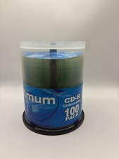 Optimum 48X 700MB 80 Minute Blank CD-R 100 Pack Recordable Compact Discs SEALED 