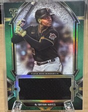 KE'BRYAN HAYES 2024 TOPPS TRIPLE THREADS Emerald JUMBO PATCH RELIC CARD /27