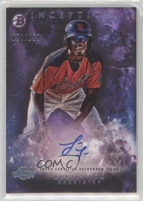2016 Bowman Inception Prospect Purple 6/150 Lucius Fox #PA-LF Auto r0j