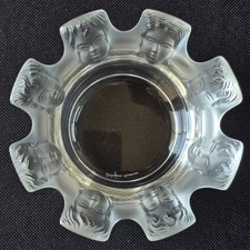 LALIQUE FRANCE ST. NICHOLAS TRINKET DISH 4 CH...