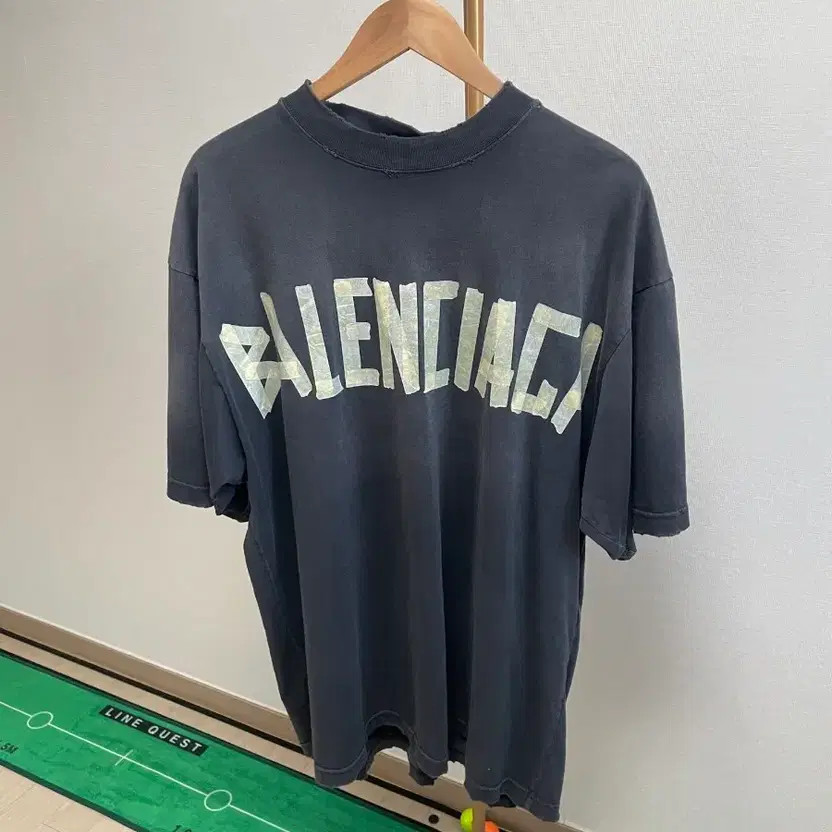 Balenciaga Box Tape T-Shirt, Size L, 110cm Chest