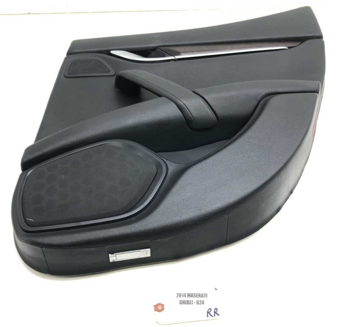 2014-2019 MASERATI GHIBLI S RIGHT PASSENGER REAR DOOR INTERIOR TRIM PANEL OEM.