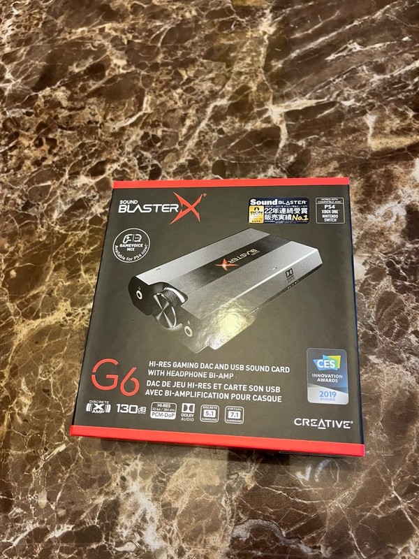 Creative Sound BlasterX G6 - 7.1  HD Gaming DAC, Ext. Sound Card, Headphone Amp