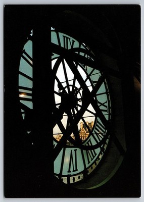 Postcard Musée d'Orsay Museum Horloge Clock Vue Sur Louvre Pavillon Flore France