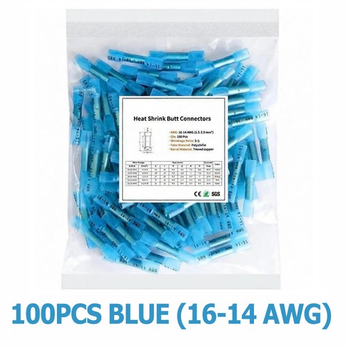 Heat Shrink Connectors-200PCS Boxed 3:1 Waterproof Assortment 3 Colors Free Ship - Picture 25 of 45