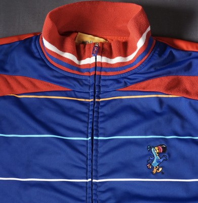 Kelloggs Jacket Mens XL Blue Red Toucan Sam Track Full Zip Under The Hood Sample