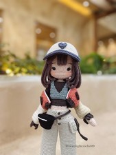 Katy Crochet Doll, Handmade Amigurumi Girl Doll, Cute Gift For Kids