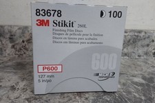 3M Stikit 83678 100 Pk 5 In Diameter P600 Grit PSA Sanding Disc (BW)