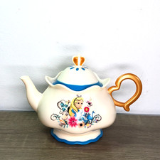 Disney Alice In Wonderland Toy Teapot Plastic Pretend Collectible Sound Works 5"