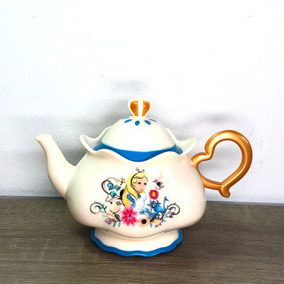 Disney Alice In Wonderland Teapot Toy Plastic Pretend Collectible Sound Works 5''