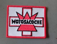 Ecusson Patch Tissus  Moto Motorrad  MOTOSACOCHE GENEVE  : 7,5 cm x 6 cm