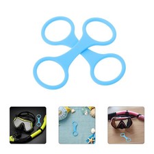 6 Pcs Silicone Dive Mask Strap Scuba Diving Accessories Snorkel Clip