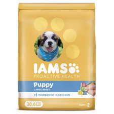 Iams Proactive Health Chicken Dry Dog Food For Puppies, 30.6 Lb Bag 1.73 per pound