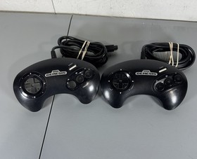 SEGA Genesis Model 2 Console Lot W/ 15 Games, 2 Controller, Power & RF Cables