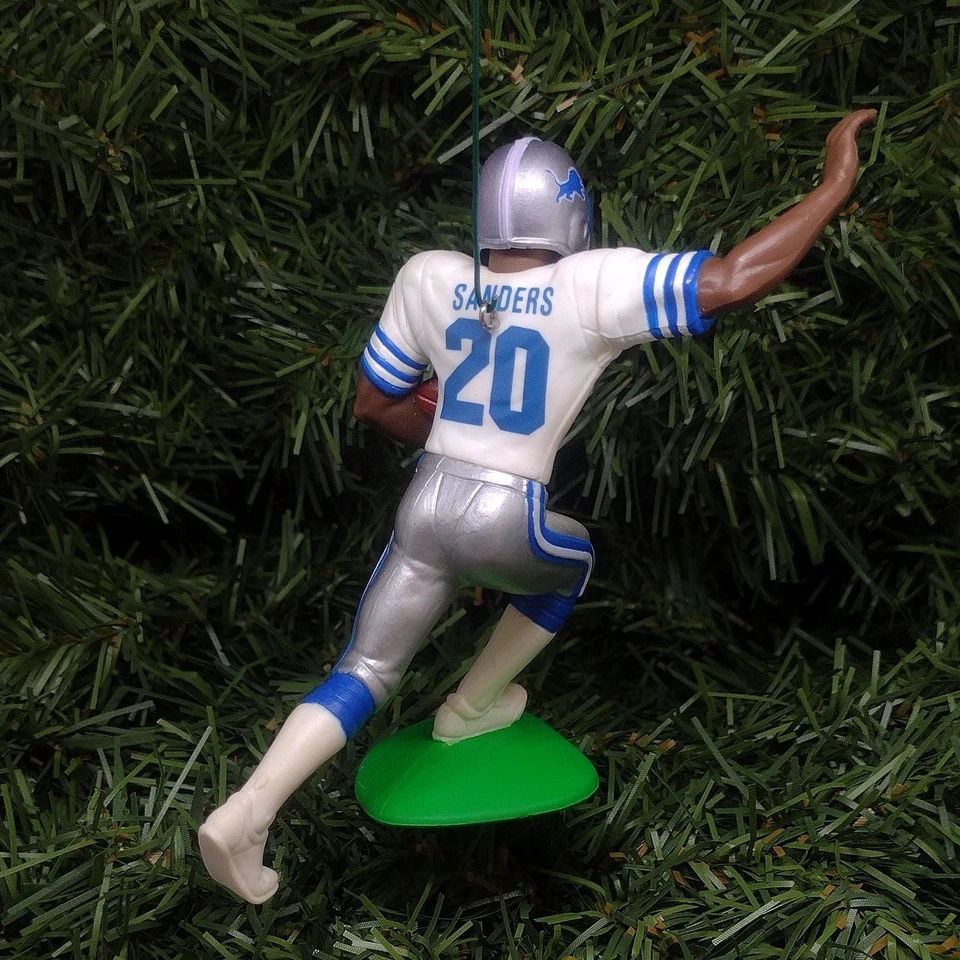 Enfeites DETROIT LIONS Barry Sanders Moore lote Mitchell presente de Natal NFL - Imagem 3 de 4