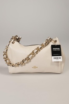 Coach Handtasche Damen Umhängetasche Bag Damentasche Leder Cremeweiß #qbmds2f
