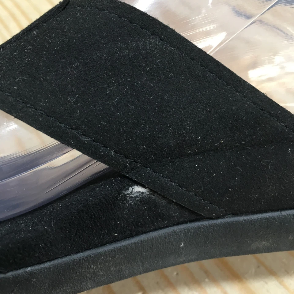 Sandalias Spenco para mujer 7 chanclas negras puntera cómoda informales bajas planas Foto 4 de 4