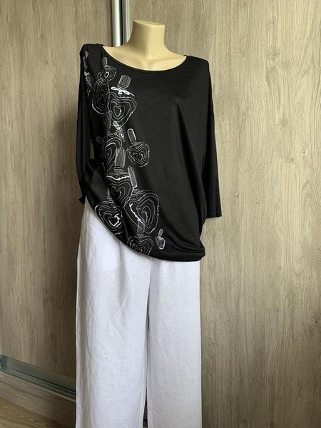 Women Escada Shirt Black 38 / M / 46 #7OO3