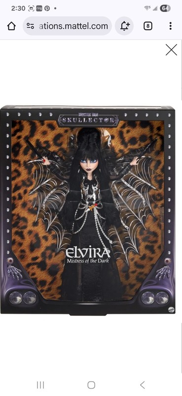 Mattel Creations 2025 Monster High Skullector Elvira Mistress of the Dark Sealed