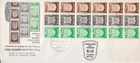 600 - Israel  1967 Town Arms COILS first Day Cover