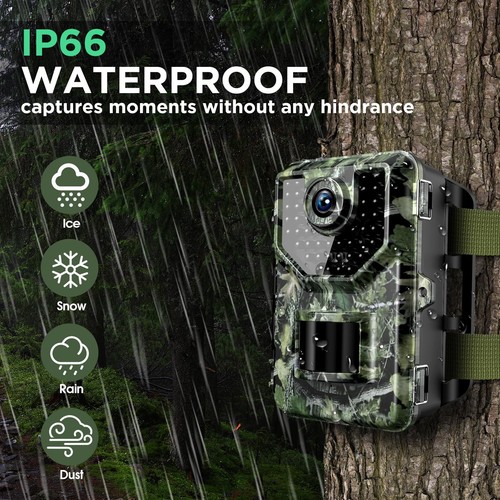 Trail Camera, 4K 48MP Game Camera with Night Vision Motion IP66 Waterproof 13... - Picture 3 of 7