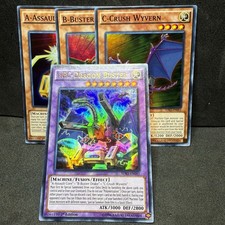 4x Yugioh ABC-Dragon Buster Assault Buster Crush SDKS-EN001 2 3 41 Ultra - NM 💎