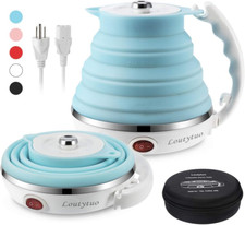 Ultrathin Food Grade Silicone Foldable Electric Kettle - Portable for Travel
