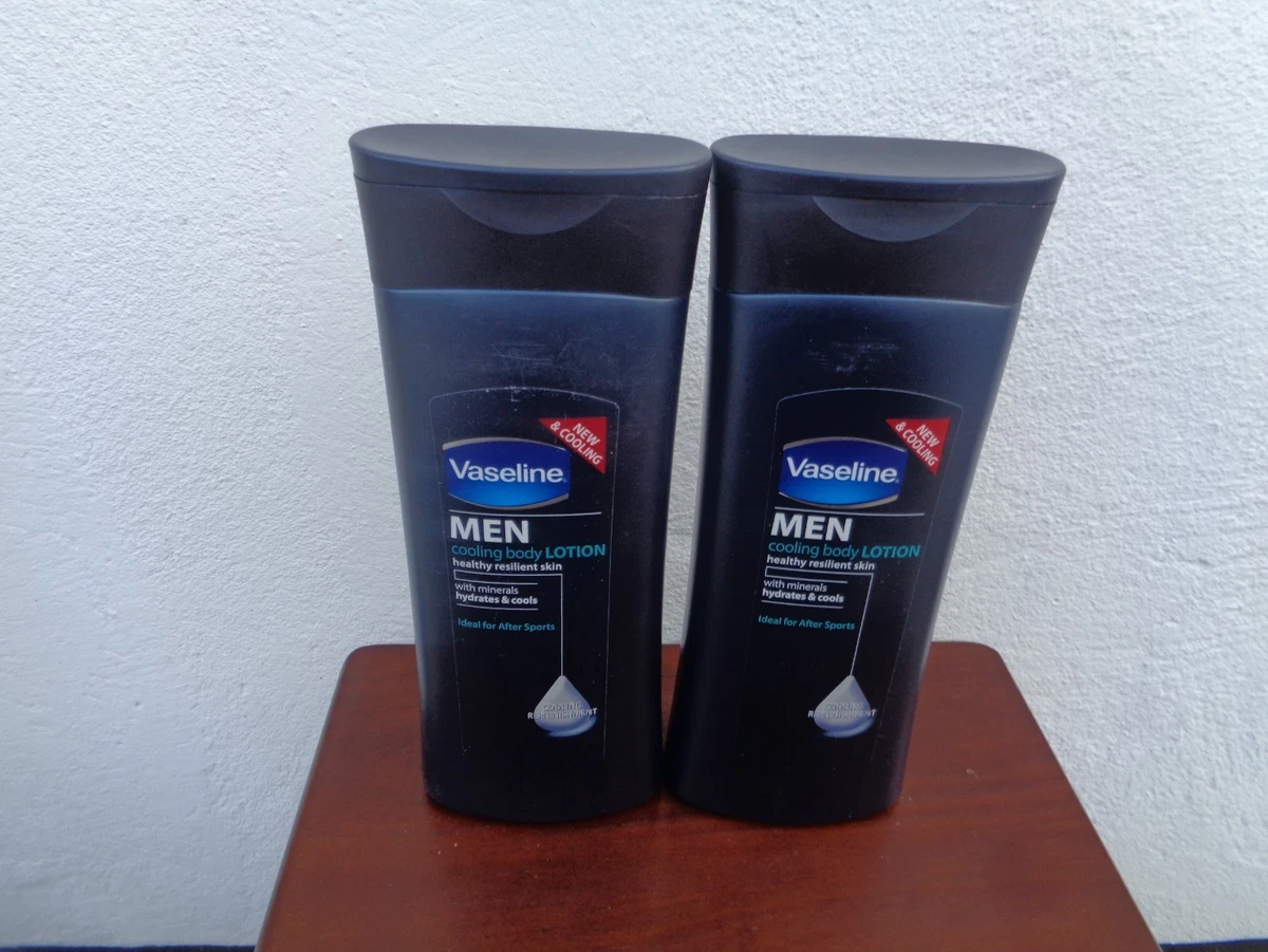Vaseline men cooling body lotion ideal for after sports 400ml X2