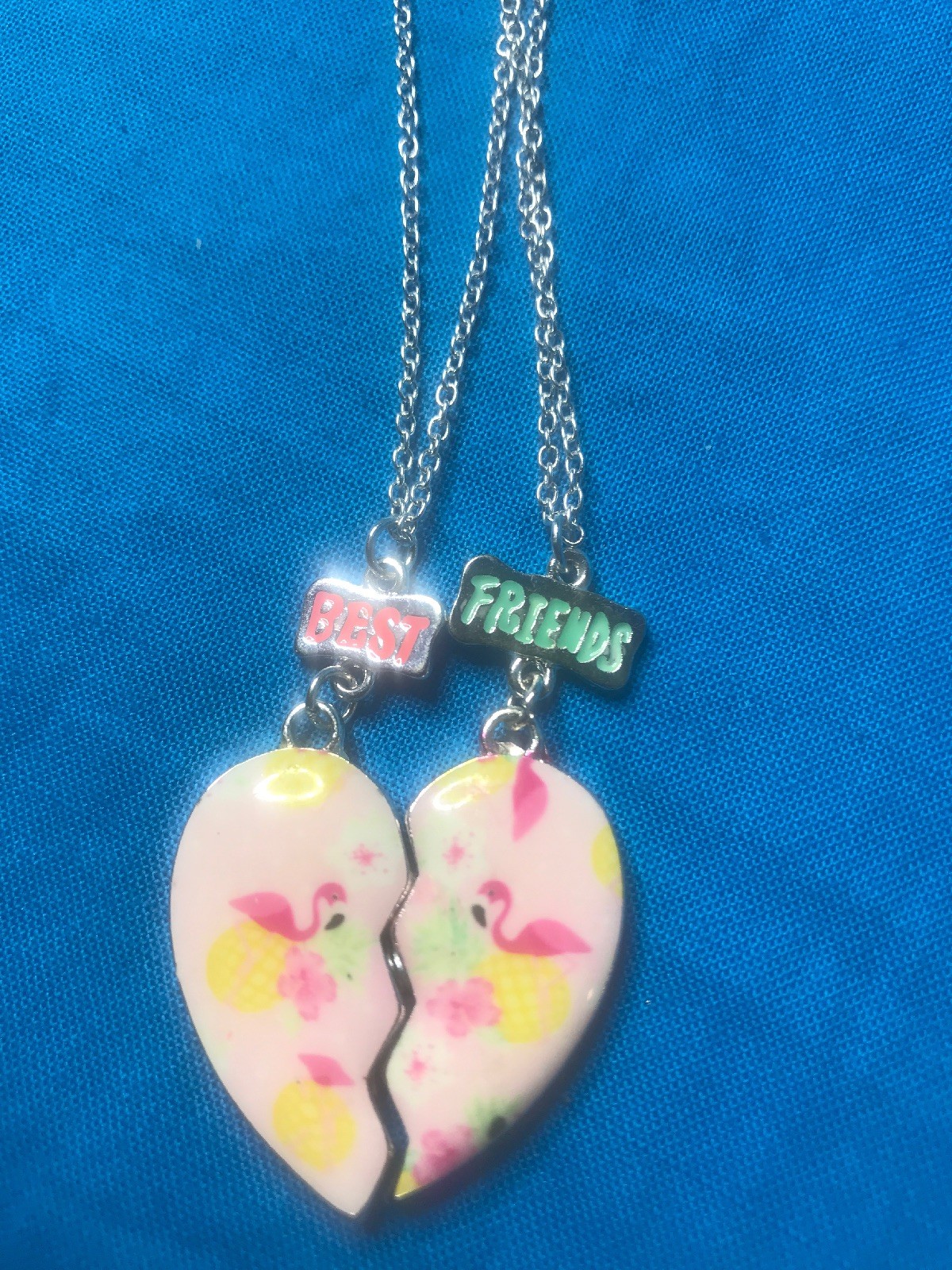One pair of Claires best friends heart necklaces BFF eBay