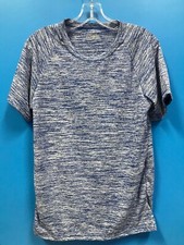 NEW Alleson Athletic 100 Polyester Adult Athletic Shirt Color Heather Grey Blue