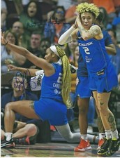 NATISHA HIEDEMAN DIJONAI CARRINGTON Signed 8.5x11 Photo Signed REPRINT Sun WNBA