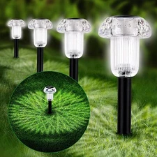 4 Pack Solar Garden Lights Outdoor Landscape LED Light Pathway Yard Waterproof 