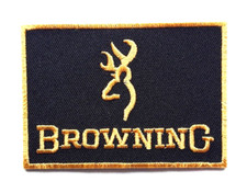 BROWNING SHOOTING GUN GAME CARP COURSE FLY FISHING EMBROIDERED IRON-OR SEW PATCH