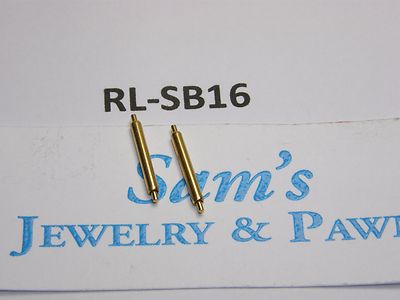 2 Swiss Gold Spring Bar 13mm for Old Rolex DateJust OysterPerpetual 6917 RL-SB16
