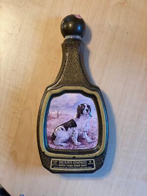 Vintage 1970s Jim Bean Springer Spaniel Hunting Dog Decanter
