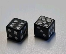 Mini Würfel   0,5 mm  X 0,5 mm Miniwürfel klein schwarz Neu/2 Stück pro Packung 