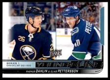 2018-19 Upper Deck Hockey Series 1 Young Guns Checklist #250  Dahlin  Pettersson